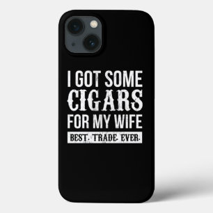Cigar Gift Idea Funny Cigar Accessories Gift Set D iPhone 13 Hoesje