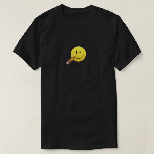 Cigar Happy Face T-shirt (Design voorkant)