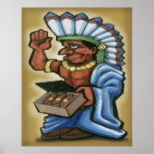 Cigar Indian Poster (Voorkant)