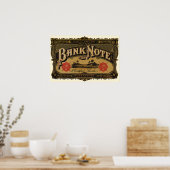  Cigar Label Art, Bank Note Money Finance Poster (Keuken)