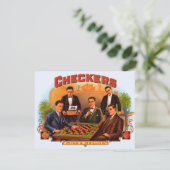  Cigar Label Art, Checkers Mild en Mellow (Staand voorkant)