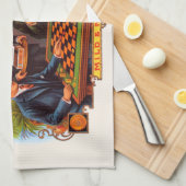 Cigar Label Art, Checkers Mild en Mellow Theedoek (Quarter Fold)