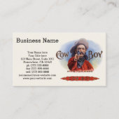 Cigar Label Art, Cowboy past het merk aan (Voorkant)