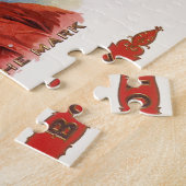 Cigar Label Art, Cowboy past het merk aan Legpuzzel (Zijkant)