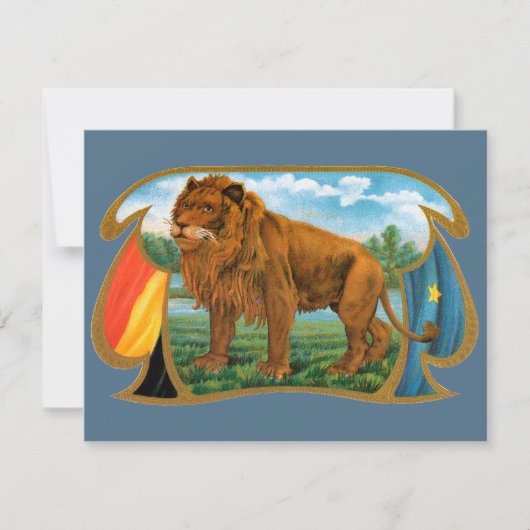 Cigar Label Art, Leon, koning van het Oerwoud (Voorkant)