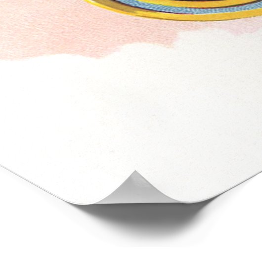  Cigar Label Art recht spoelen met hart Poster (Hoek)