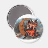  Cigar Label Art, Victoriaans op maan Magneet (Voorkant / Achterkant)
