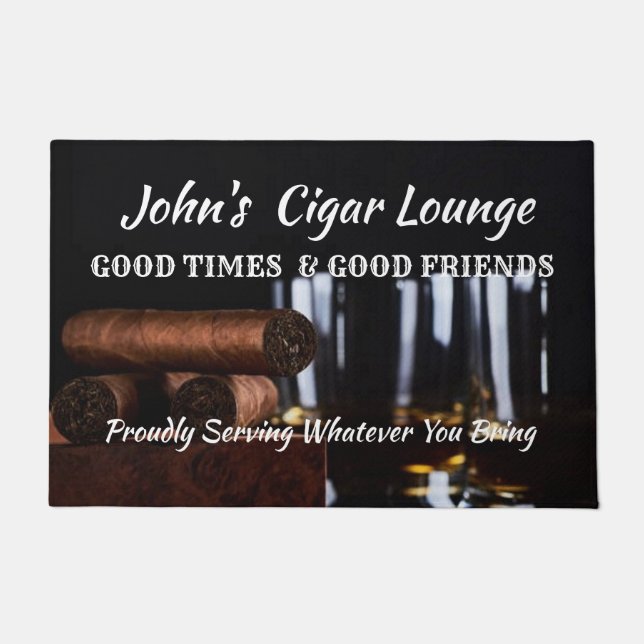 Cigar Lounge Deurmat (Voorkant)