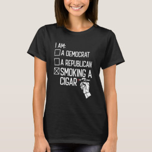 Cigar Pipe Tobacco Smoking Smoker  Smoking A Cigar T-shirt