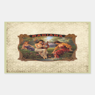 Cigar Radiana Tobacco Rechthoekige Sticker
