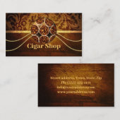 Cigar Shop Carte de visite Vintage (Devant / Derrière)