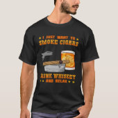 Cigar Smoker Smoking Quotes   3 T-shirt (Voorkant)