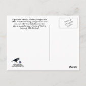 Cigar Store Interior, Circa 1900 Briefkaart (Achterkant)