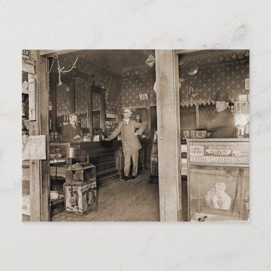 Cigar Store Interior, Circa 1900 Briefkaart (Voorkant)
