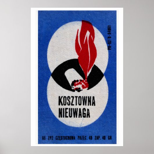 Cigarette Allumée - Impression Boîte d'Allumettes  (Devant)