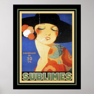 Cigarette Art Déco des années 1920 "Sublimes"