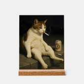 Cigarette Kitten Drôle Fumer Chat Gen Z Mème (Recto)