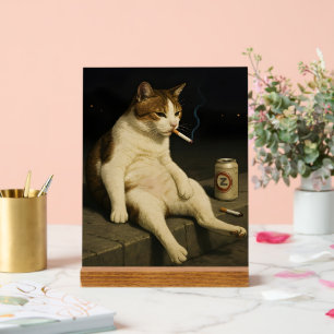 Cigarette Kitten Drôle Fumer Chat Gen Z Mème