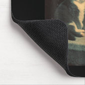 Cigarette Kitten Funny Smoking Cat Meme Stud Brain Muismat (Hoek)