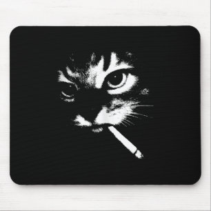 Cigarette Kitten Grappig Roken Kat Meme Gangster C Muismat