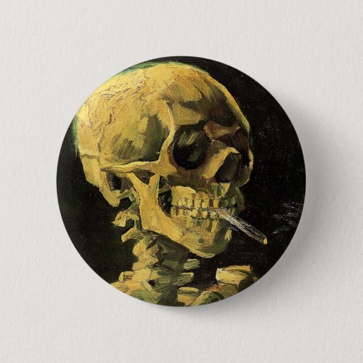 Cigarette van Vincent van Gogh Ronde Button 5,7 Cm (Voorkant)