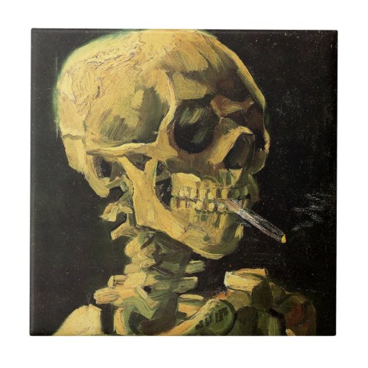 Cigarette van Vincent van Gogh Tegeltje (Voorkant)
