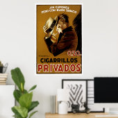 Cigarillos Privados Poster (Thuiskantoor)