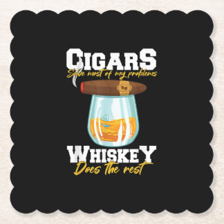 Cigars lossen de meeste van mijn problemen op kartonnen onderzetters