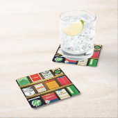 Cigaweed Vierkante Kartonnen Onderzetter (Insitu)