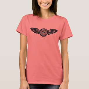 Cigogne avec la conception de T-shirt de bébé po