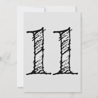 cijfer 11 gigantisch manuscript kaart