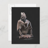 Cijfer van de burgemeester van de koning van het e briefkaart (Voorkant / Achterkant)