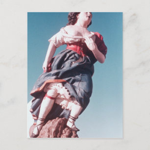 Cijfer van het onbekende zeilschip briefkaart