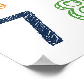 Cijfers 123 Poster (Hoek)