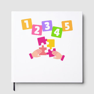 Cijfers 1 2 3 4 5 Puzzel Handen Teamwork Gastboek Gastenboek