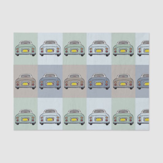 Cijfers Car Car Seizoenpapier Tissuepapier (Voorkant)