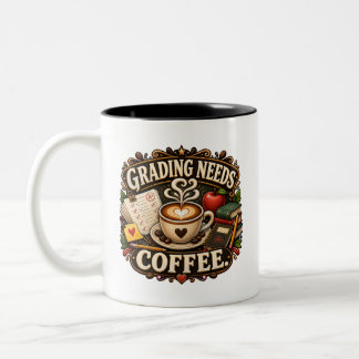 Cijfers Cijferen Koffie Docent Mok
