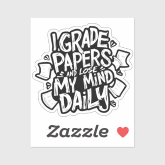 Cijfers Oordelen Dagelijks Mijn Verstand Verliezen Sticker