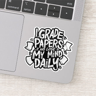 Cijfers Oordelen Dagelijks Mijn Verstand Verliezen Sticker