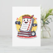 Cijfers Oordelen Is Mijn Cardio cadeau voor lerare Kaart (Staand voorkant)