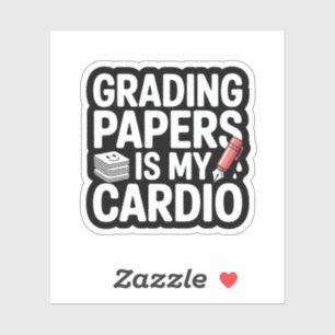 Cijfers Oordelen Is Mijn Cardio Leraar Citaat Sticker
