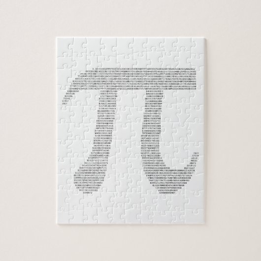 Cijfers van Pi Legpuzzel (Verticaal)