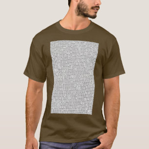 cijfers van Pi T-shirt