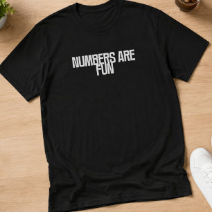 Cijfers zijn leuk Speelse wiskunde & data design T-shirt