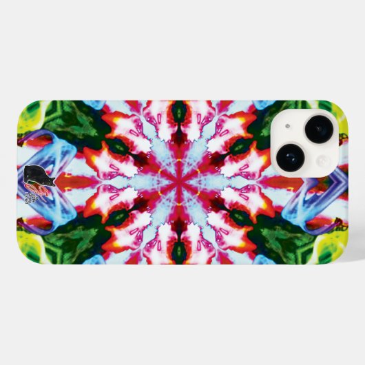 Cilantro Kaleidoscope iPhone Case (Achterkant (horizontaal))