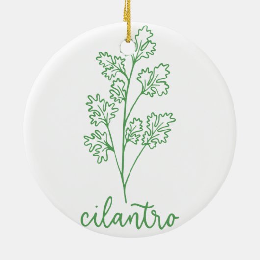 CILANTRO KERAMISCH ORNAMENT (Achterkant)