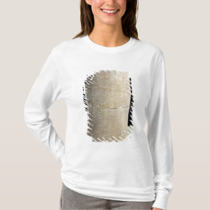 Cilinder B met een vochtig opschrift T-shirt