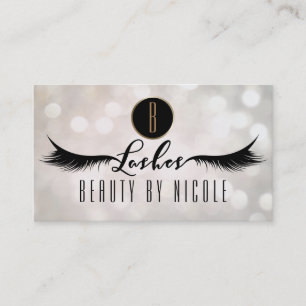 Cils Carte de fidélité client Bokeh Blanc LASHES