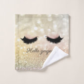Cils Modernes Cool Bokeh,Faux (Gant de toilette)