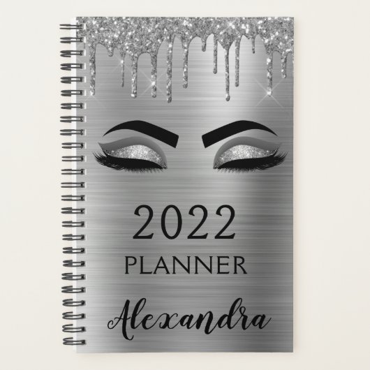 Cils Paillettes Argentées 2022 Glamour (Devant)